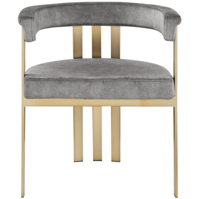 Fauteuil en velours Marcello