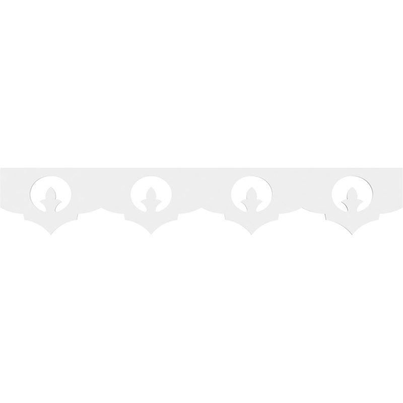 Garniture de sol en PVC de qualité architecturale H 8 po x P 5/8 po x L 48 po Gibralter, H 8 po x L 48 po x P 0,63 po