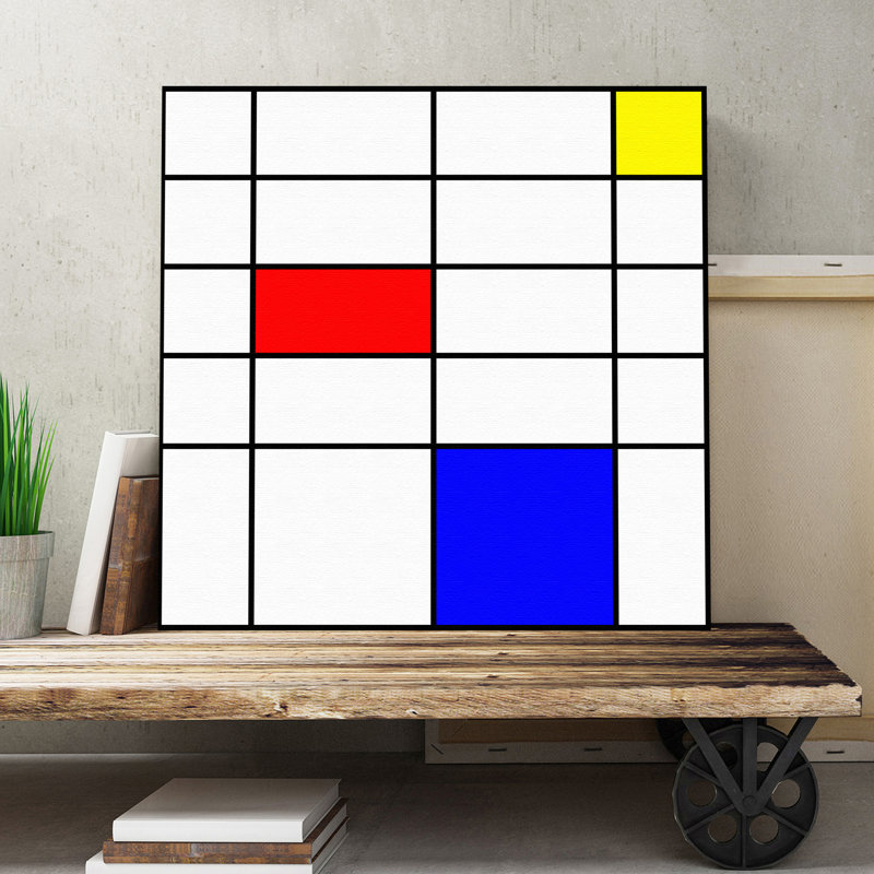 Piet Mondrian - Wrapped Canvas Print, 76cm H x 76cm W