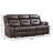 Etherine 84.6" W Vegan Leather Manual Reclining Sofa with Pillow Top Arms-1933055718
