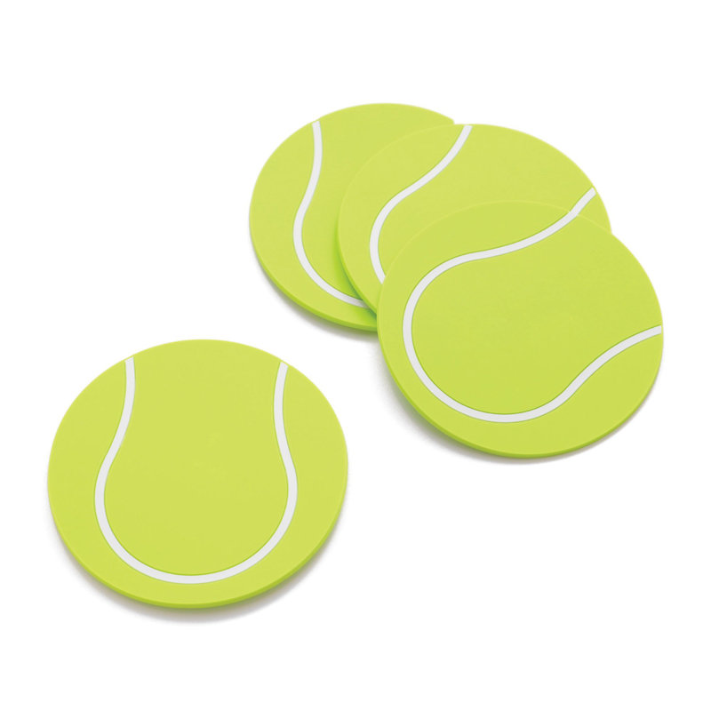 Silicone Round 4 Piece Coaster Set