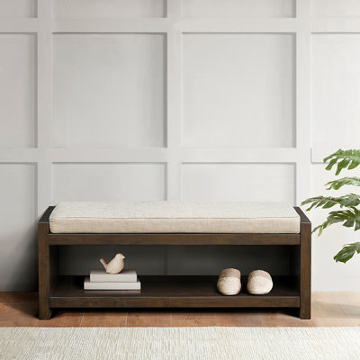 Banc d'appoint avec tablette inférieure
