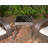 Duplex Patio Sense Coconino Wicker Conversation Set, Durable Adirondack Style Chairs Includes Khaki Cushions - Mocha