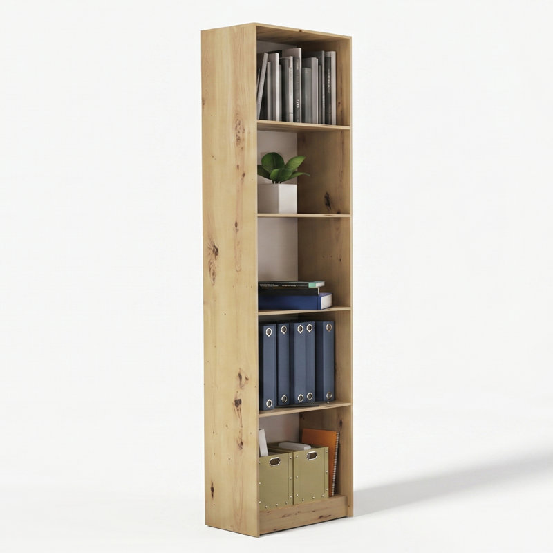 Paridhi Solid Wood Bookcase, (5 Shelves) 71.5"H x 19.69"W x 11.81"D