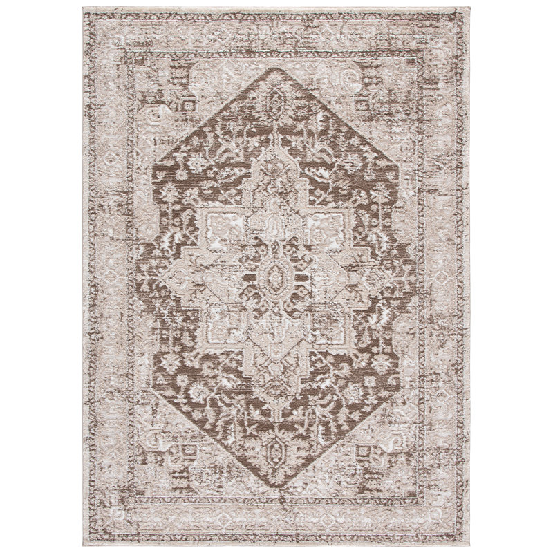 Lunara Power Loom Polyester; Jute/Sisal; Polypropylene Plastic Oriental Indoor Rug, 5'-3" x 7'-6" Rectangle
