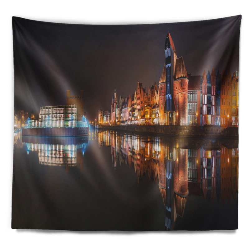 Landscape Polyester Tapestry, 78" H x 92" W