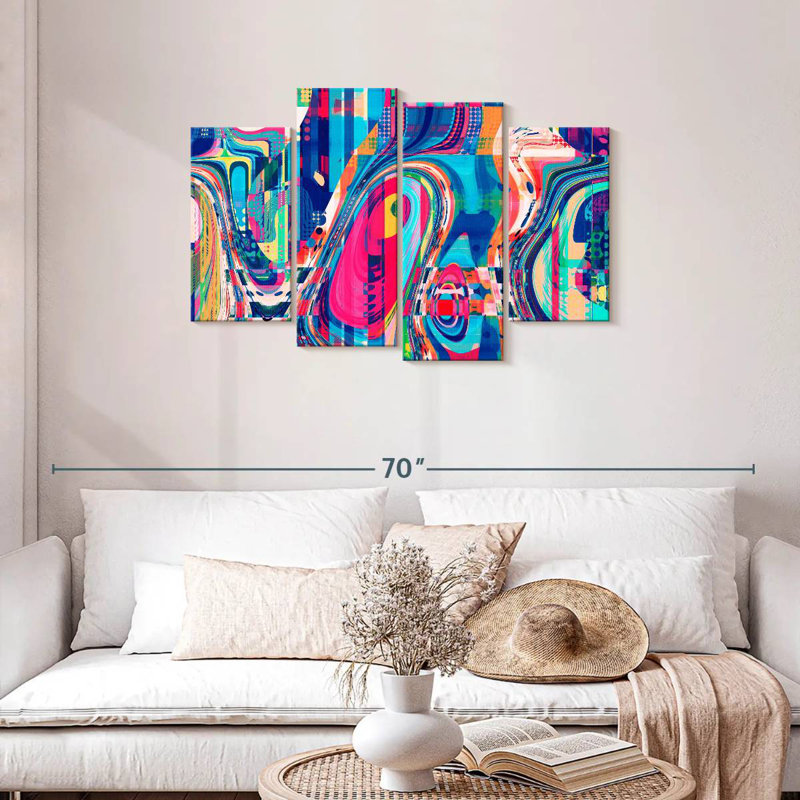 Avery Abstract Geometric Collage, 27" H x 43" W