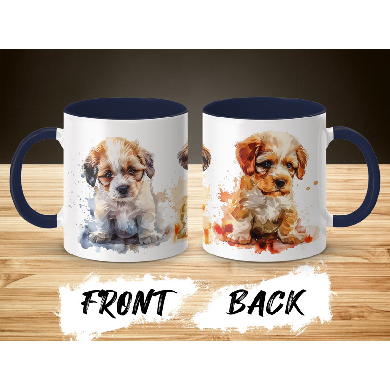 Ceramic Coffee Mug, 4, Navy