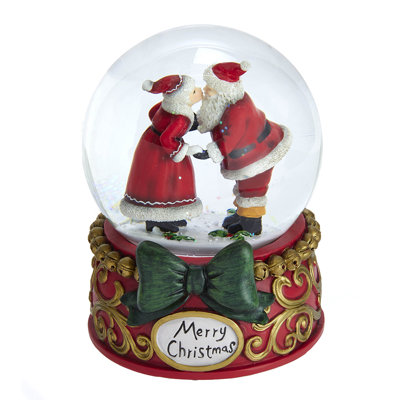 Kurt Adler 100MM Mr. & Mrs. Claus Musical Snowglobe