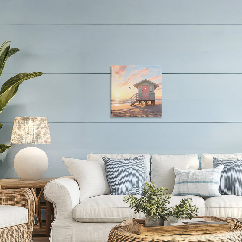 Porte, toile de cabane de plage, design par LSR Design Studio, H 17 po x l 17 po