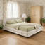 Structure de lit tapissier grand avec 4 tiroirs, cadre de lit de rangement multifonctionnel avec tête de lit en bois massif-1553611577