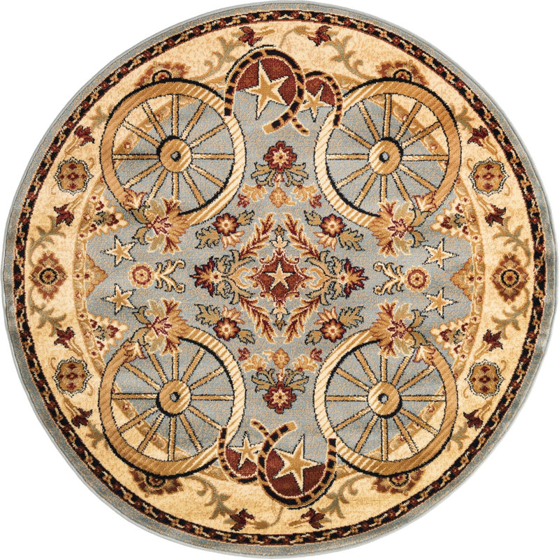 Athallia Oriental Indoor Rug, Round 5'3"