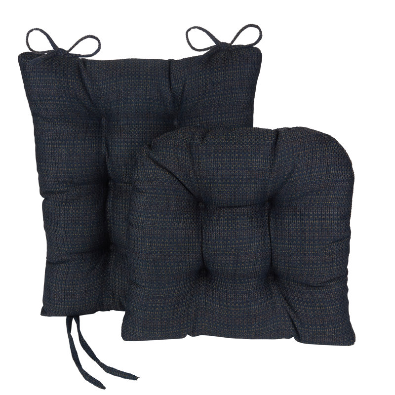 Ensemble de coussins de chaise berçante antidérapants, Bleu marine
