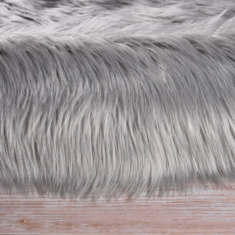 Kawena Faux Sheepskin Indoor Rug, Round 5'