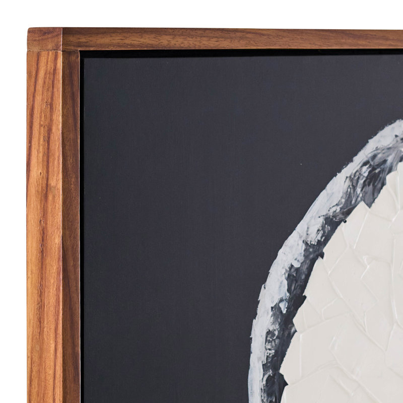 Modern Neutral Blank Face Man Contemporary Art, White and Black