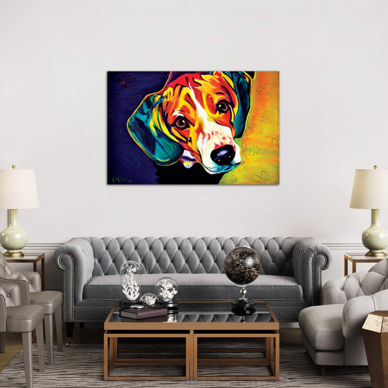Beagle Bailey - Print on Canvas, 66.04 cm H x 45.72 cm W x 3.175 cm D, No Frame