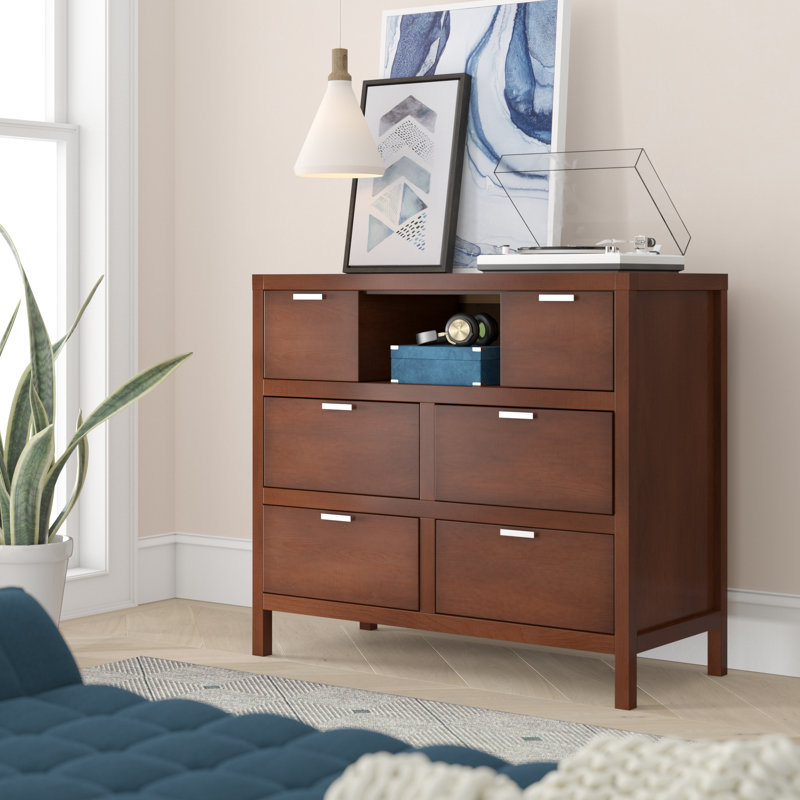 Commode média Milburn Carmel, Cappuccino