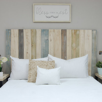 Solid Wood Panel Headboard