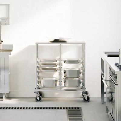 Stainless Steel Bar Cart
