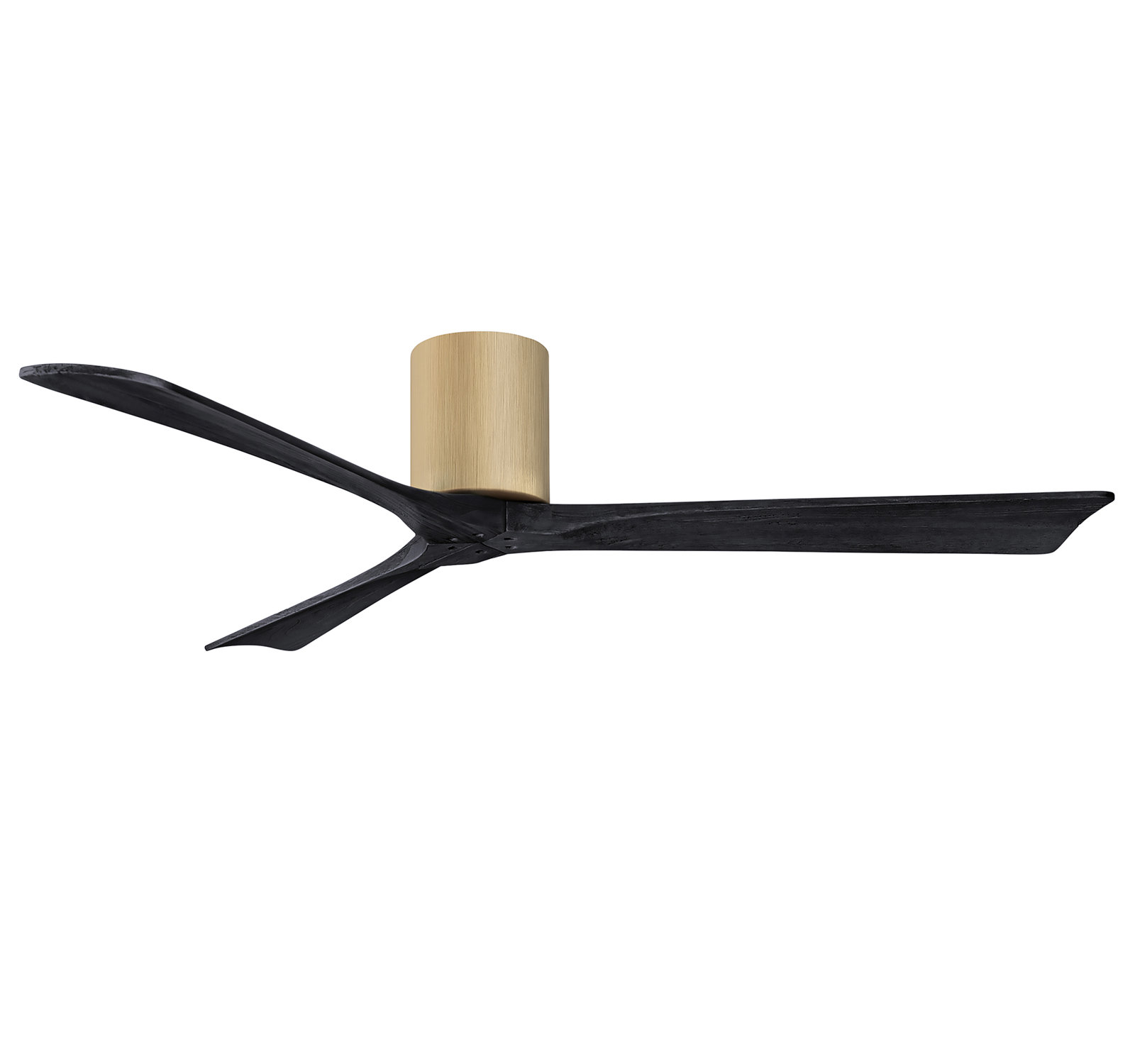 Olivier 3 Blade Ceiling Fan, Matte Black, Light Maple, 60"