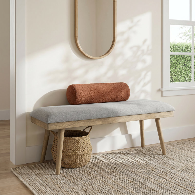 Lucia Polyester Upholstered Bench