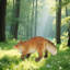 Fox Polyresin Garden Statue