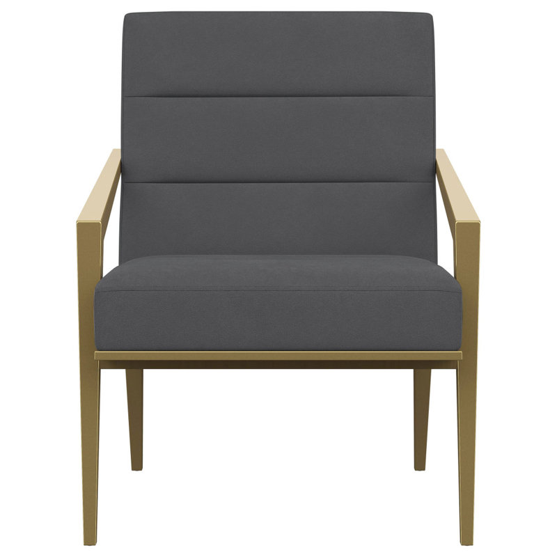 Chaise d'appoint Merriman, Gris foncé