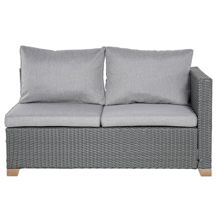 132.08cm Wide Outdoor Loveseat with Cushions