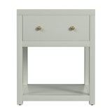 Nora 21 in. W Wood 1 Drawer Small Nightstand with Shelf