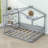 Hayti Wooden Platform Bed with Fence and Slats-1870990442-1870990416