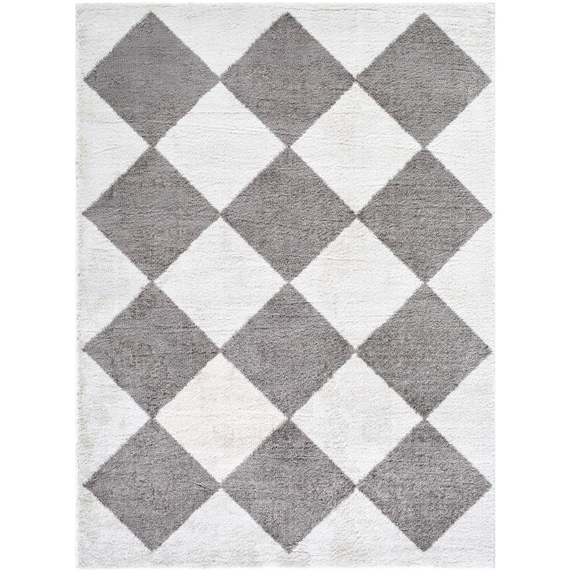 Fossay Shag Area Rug, Rectangle 2' x 2'11"