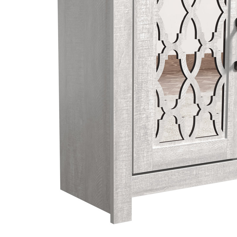 Chessani 16 Pair Shoe Storage Cabinet, Gris