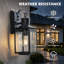 Black Outdoor Sconce