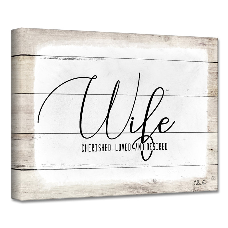 «Wife» par Olivia Rose - impression sur toile tendue, H 30 po x l 40 po x P 1,5 po
