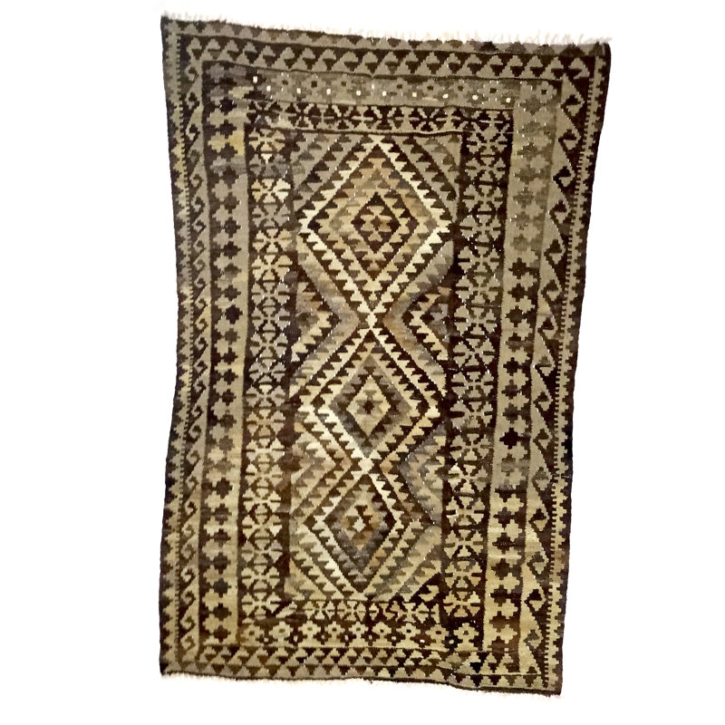 Ribeiro Rectangle 160 cm x 250 cm Geometric Hand Woven Kilim