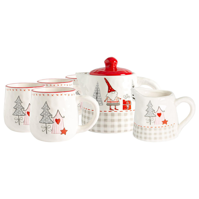Nicola Spring 0.8ml Patchwork Teapot