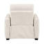 Fauteuil inclinable électrique avec ports USB Seira, chenille beige, bois noir