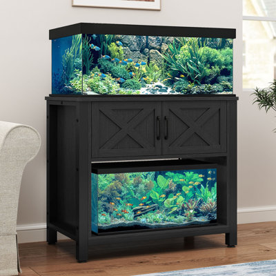 Support d'aquarium 40-55 gallons Additri, support d'aquarium avec prises de courant et armoire