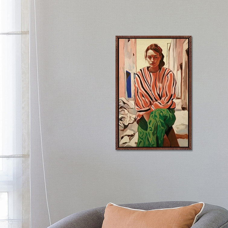 She Is Thinking I by Helo Moraes - Gallery-Wrapped Canvas Giclée on Canvas