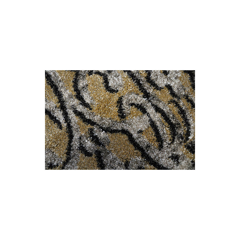 Tapis doré tissé à la machine, 7 pi 11 po x 9 pi 10 po