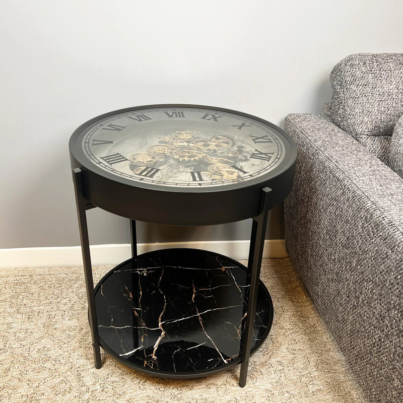 Glass Top End Table