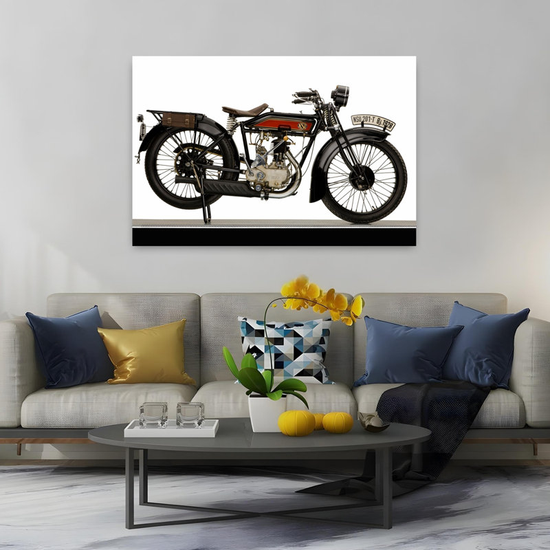 1929 Nsu 199Cc 201T, paysage abstrait classique, art mural, H 40 po x l 60 po