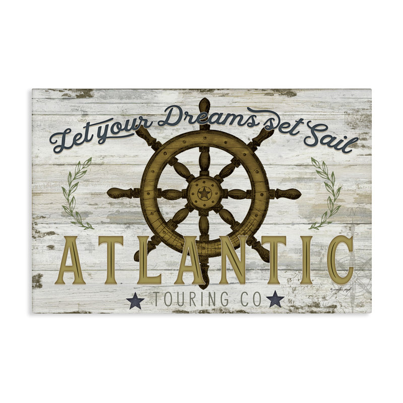 «Let Your Dreams Set Sail», art mural sur toile, design par Jennifer Pugh, H 30 po x l 45 po