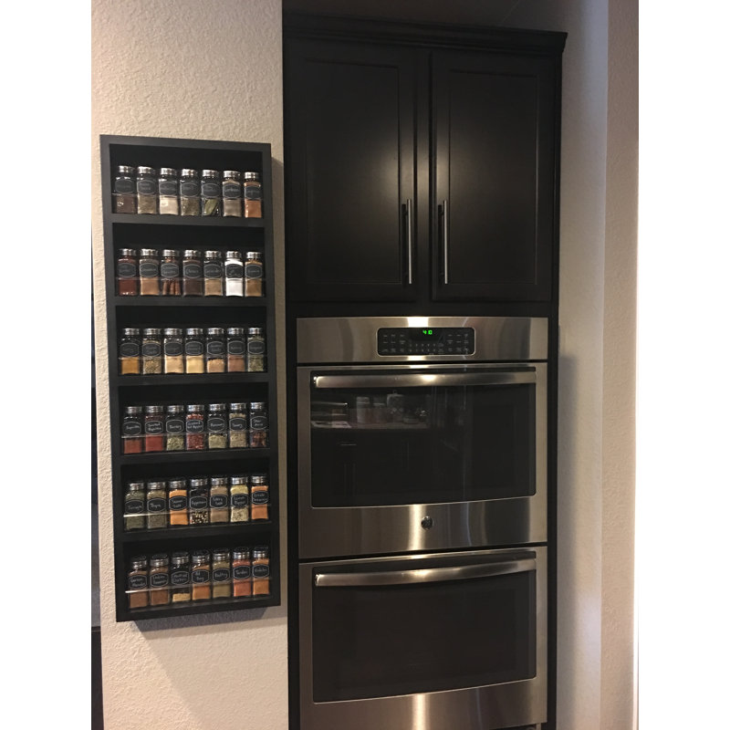 Mitchell Wall Spice Rack, 35" H x 11" W, Primed Grey