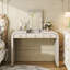 Coiffeuse 3 en 1 avec miroir rabattable-1272278800
