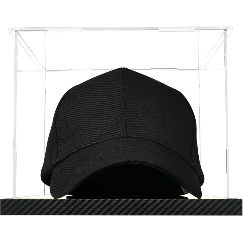 Boîte de rangement transparente pour chapeau de baseball en acrylique transparent