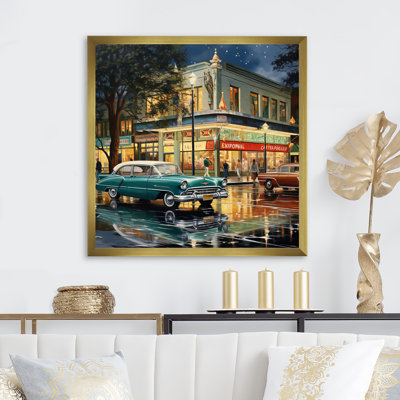 Teal Mid Century Vintage Vignettes - Mid-Century Wall Decor