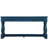 Hallway Table, 63" With 3 Drawers. Navy Blue, Solid Wood Legs, Stable Structure, Easy Installation 63inch Long Console Table. Pine Ample Storage Space, Quick Assembly Process