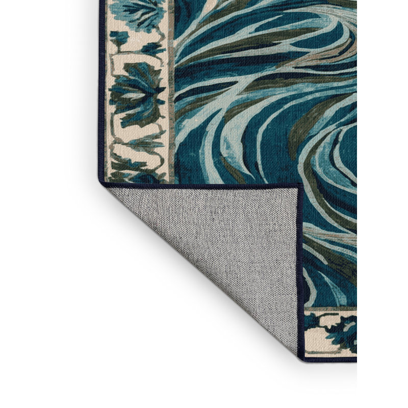 Machine Washable Nature Gray Area Rug, Square 8'