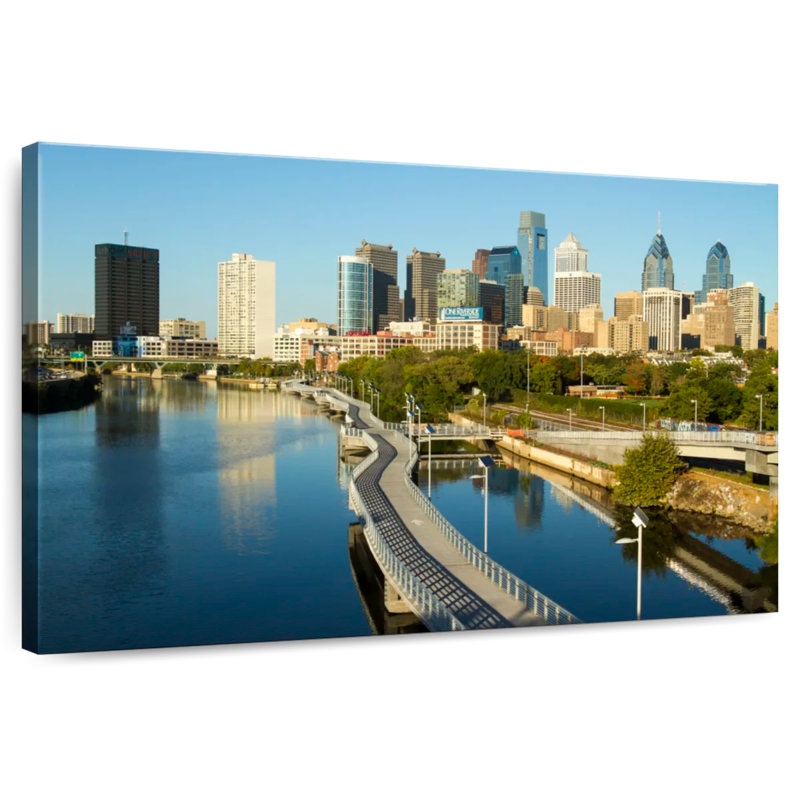Ravi Schuylkill River Philadelphia, H 24 po x l 36 po